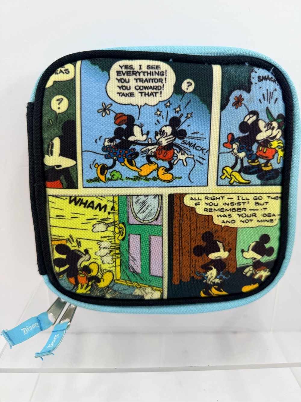 Disney Parks Comic Strip Mickey Minnie Mouse CD DVD Media Case 12 Sleeves 24 Dis